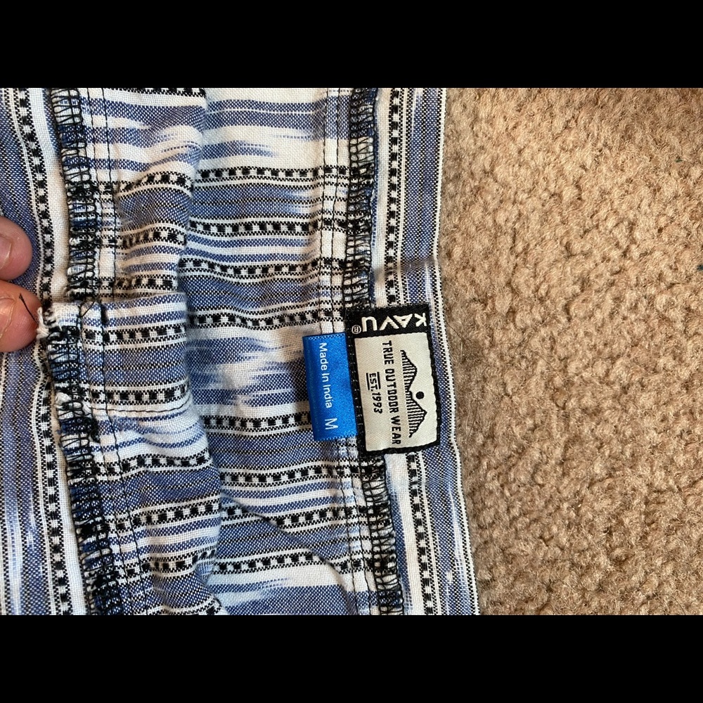 Blue Kavu summer button up long skirt some medium